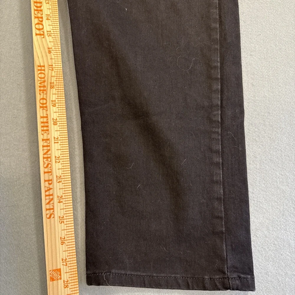 Levi's 502 Tapered High Rise Zip Fly Black Denim Jeans 596840000 MENS 44X30